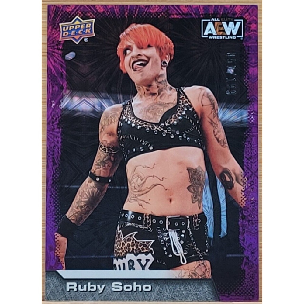 2022 UPPER DECK AEW RUBY SOHO PURPLE PYRO #D/199